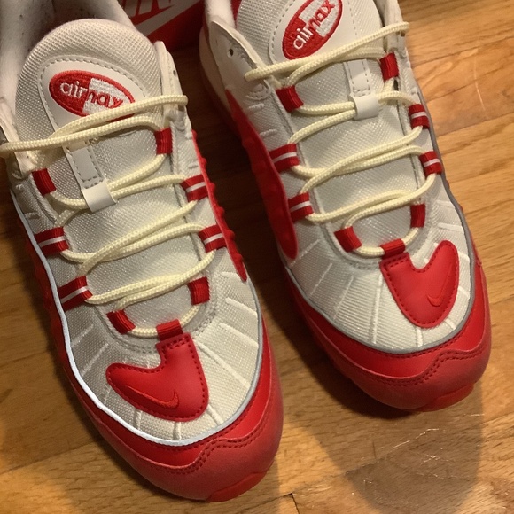 Nike Air Max 98 University Red Mens Size 8.5 - Picture 6 of 16